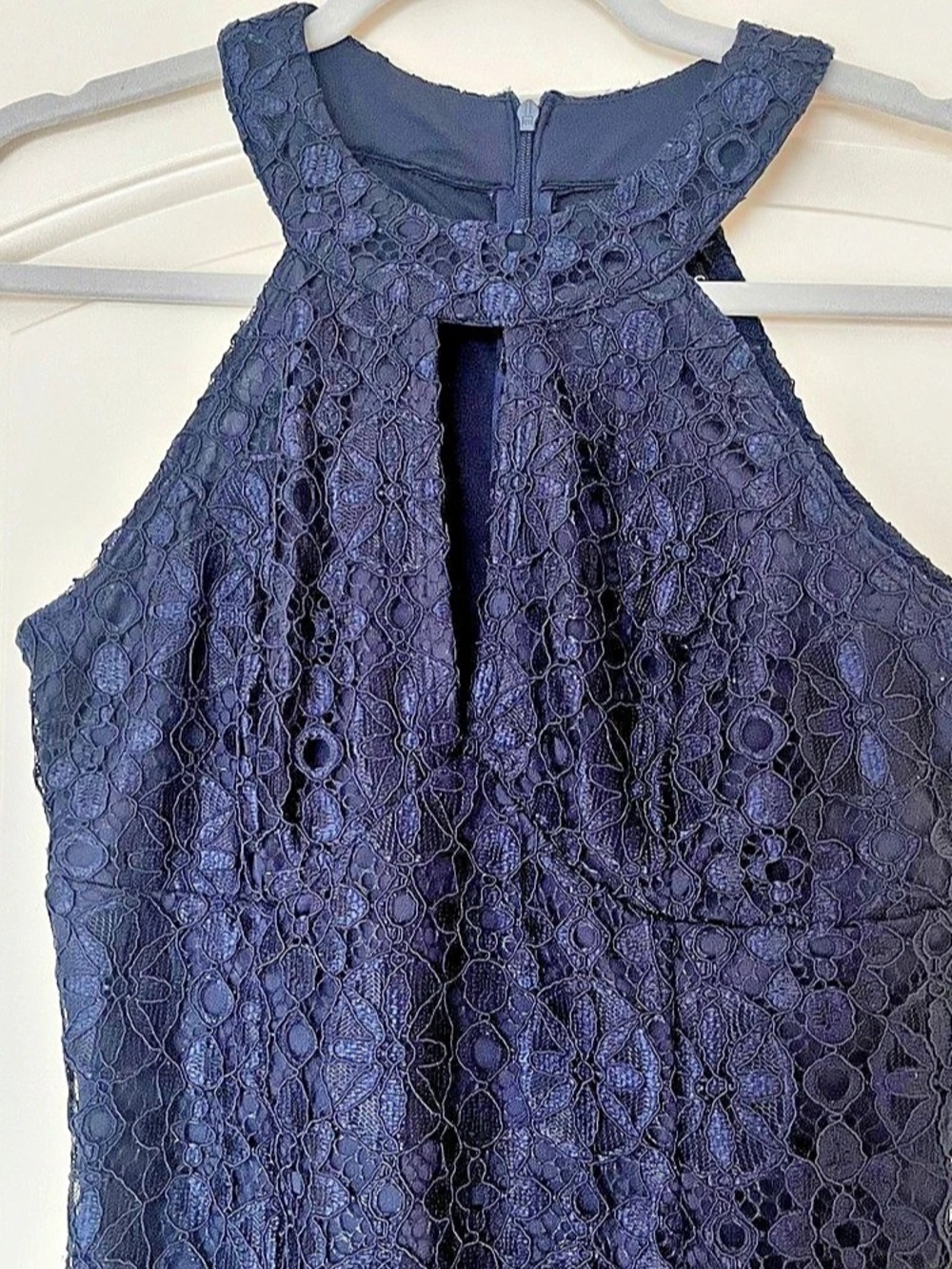 Enfocus Studio Navy Lace Dress Size 4 Like New